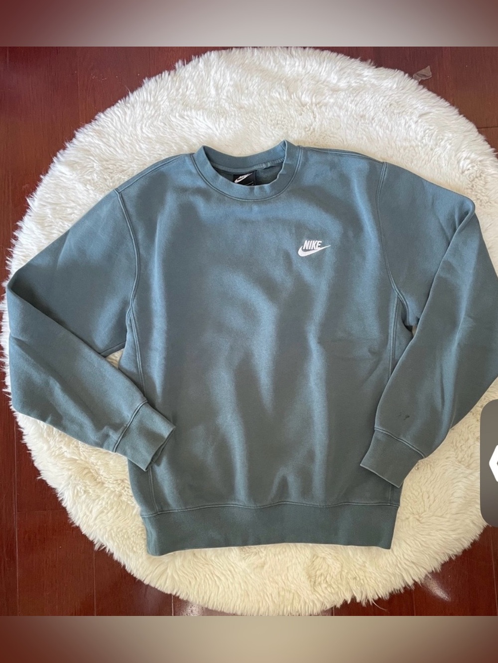 Nike Crewneck Sweatshirt in Dusty Teal with White Swoosh
Unisex